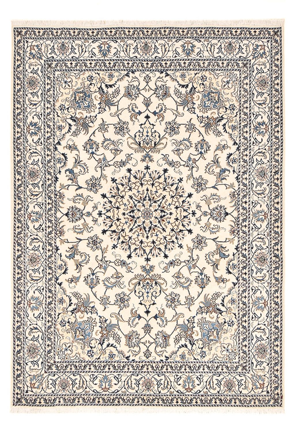 Perser Rug - Nain - 237 x 163 cm - light beige