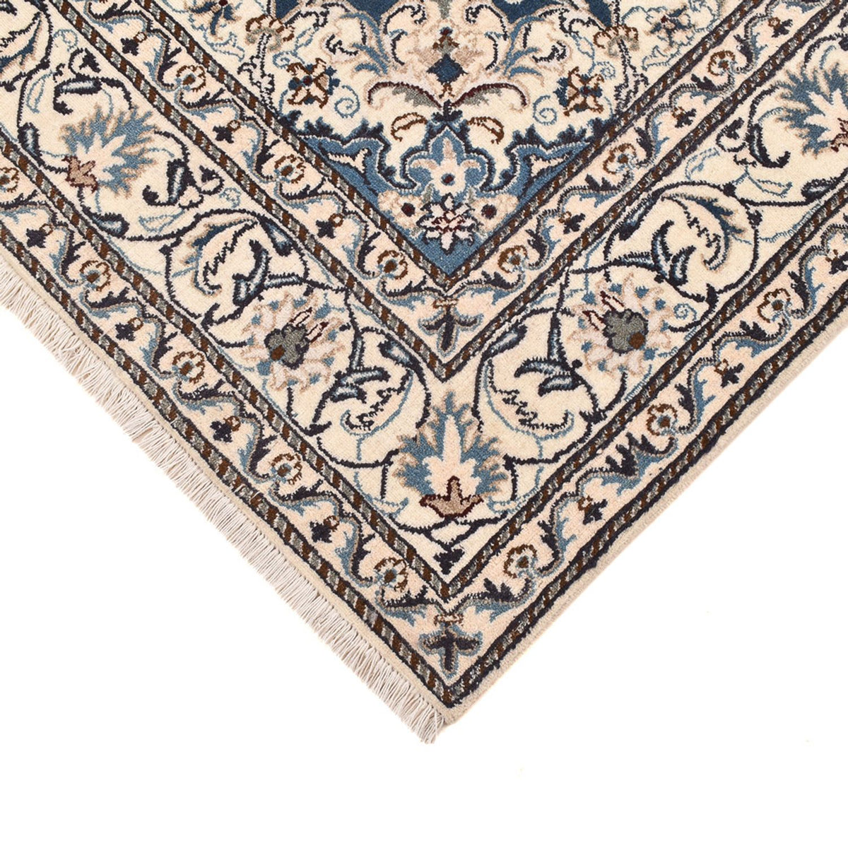 Perser Rug - Nain - 233 x 168 cm - light blue