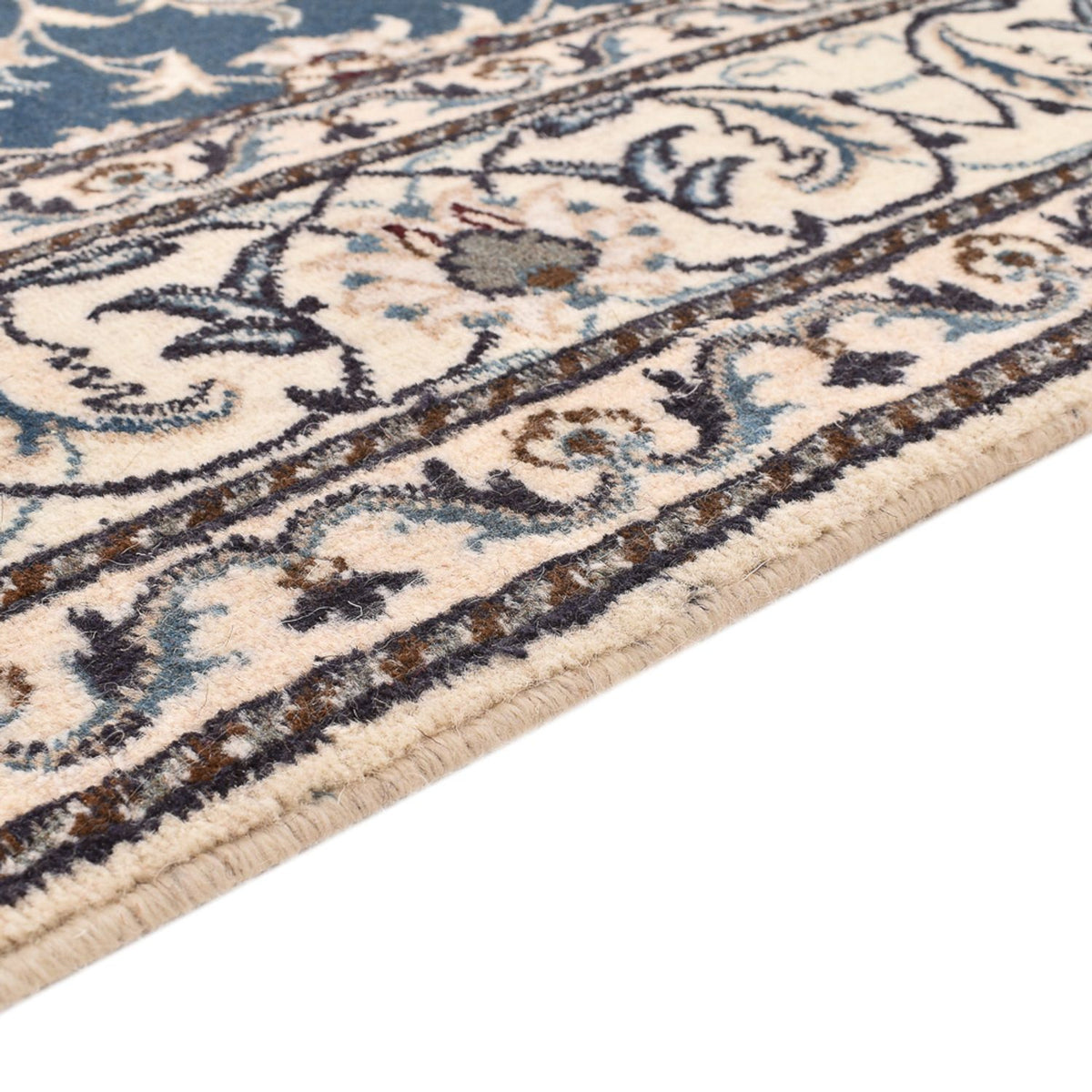 Perser Rug - Nain - 233 x 168 cm - light blue