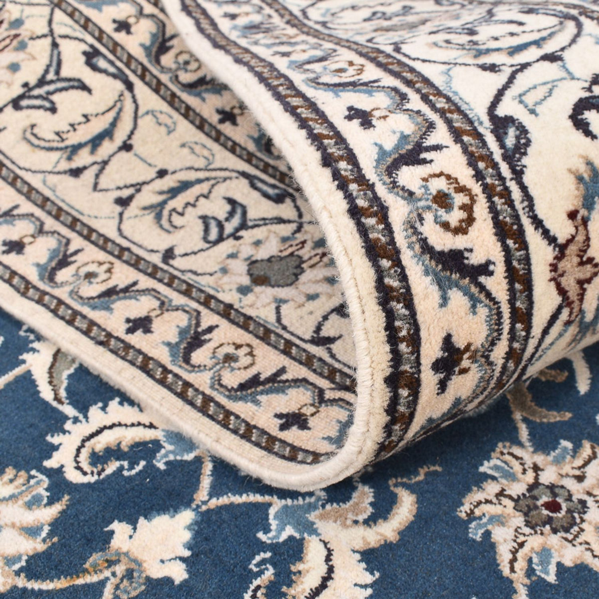 Perser Rug - Nain - 233 x 168 cm - light blue