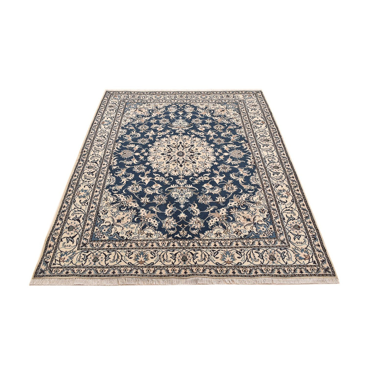 Perser Rug - Nain - 233 x 168 cm - light blue