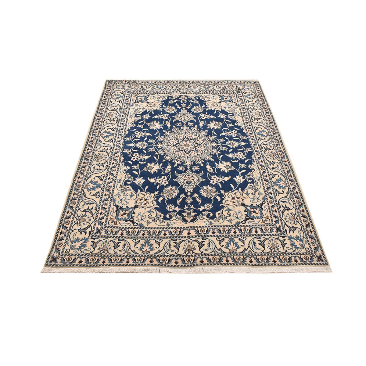 Perser Rug - Nain - 208 x 149 cm - dark blue