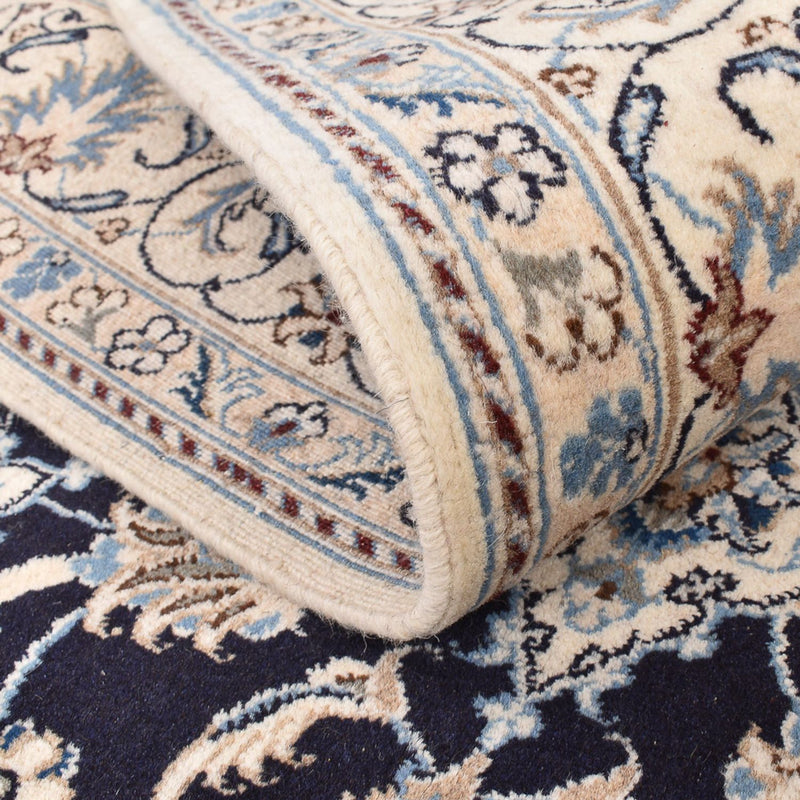 Perser Rug - Nain - 199 x 145 cm - dark blue