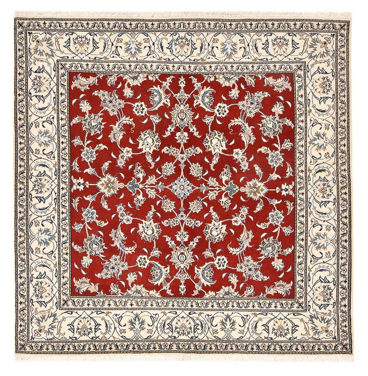 Perser Rug - Nain square  - 203 x 193 cm - red