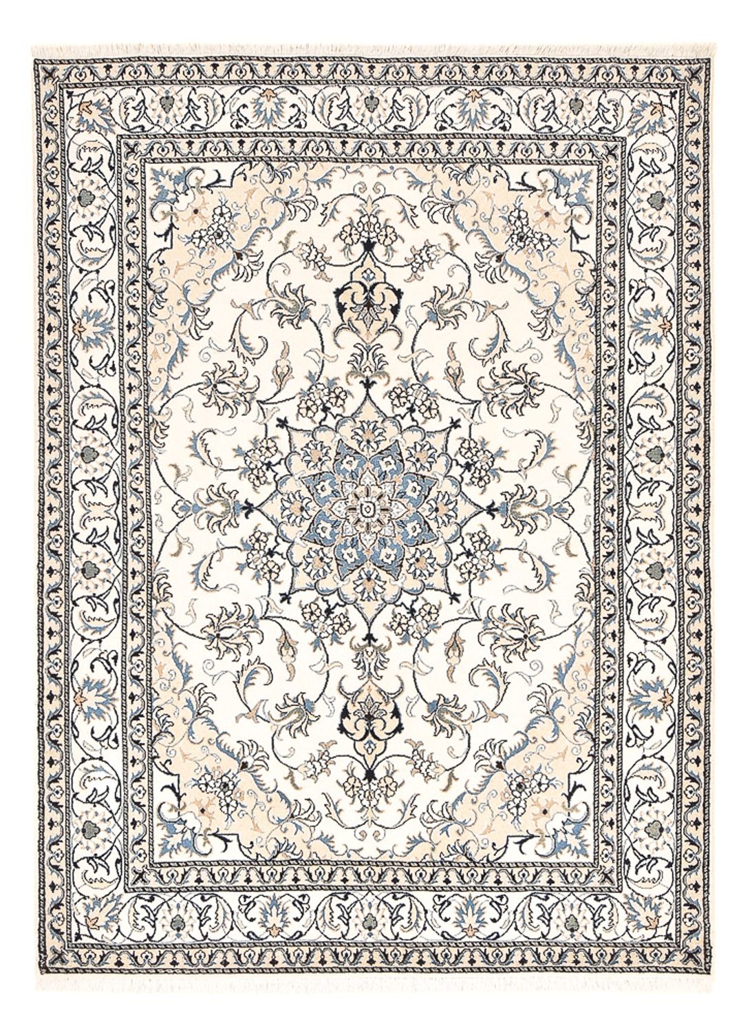 Perser Rug - Nain - 239 x 171 cm - light beige