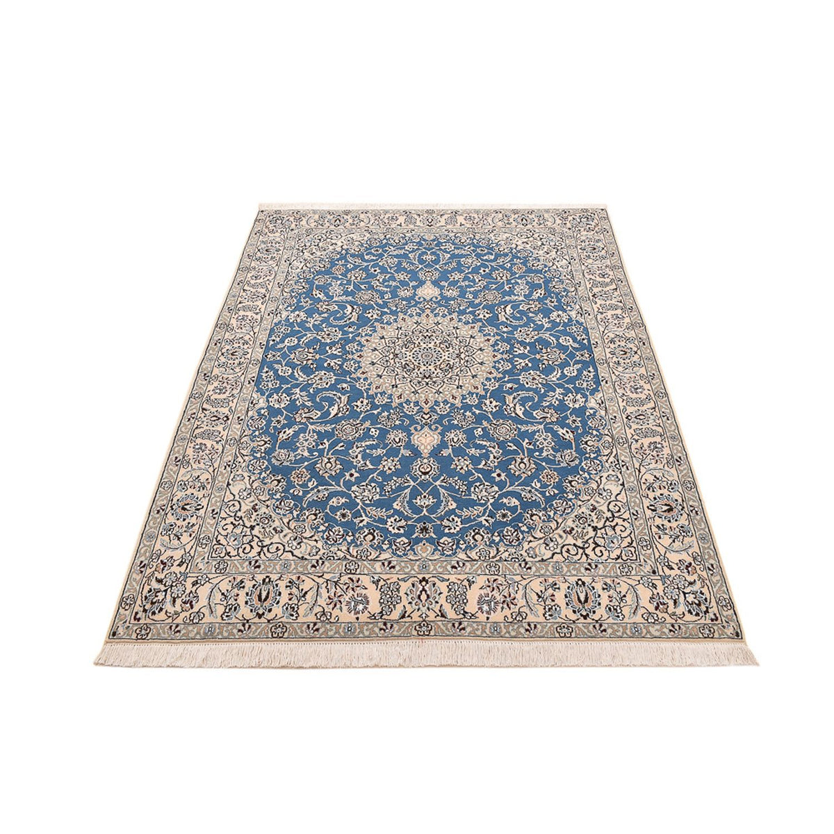 Perser Rug - Nain - Royal - 201 x 149 cm - light blue