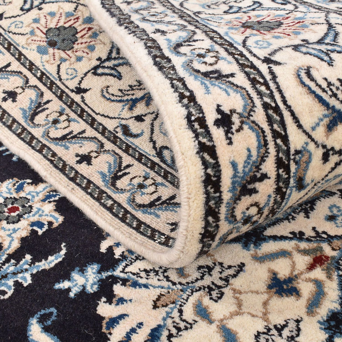 Perser Rug - Nain - 252 x 161 cm - dark blue