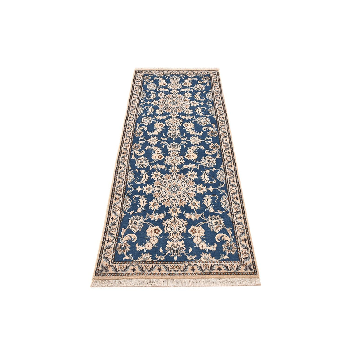 Runner Perser Rug - Nain - 209 x 78 cm - blue
