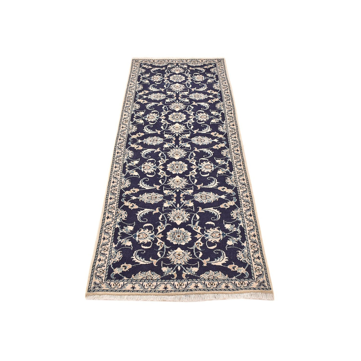 Runner Perser Rug - Nain - 241 x 79 cm - dark blue