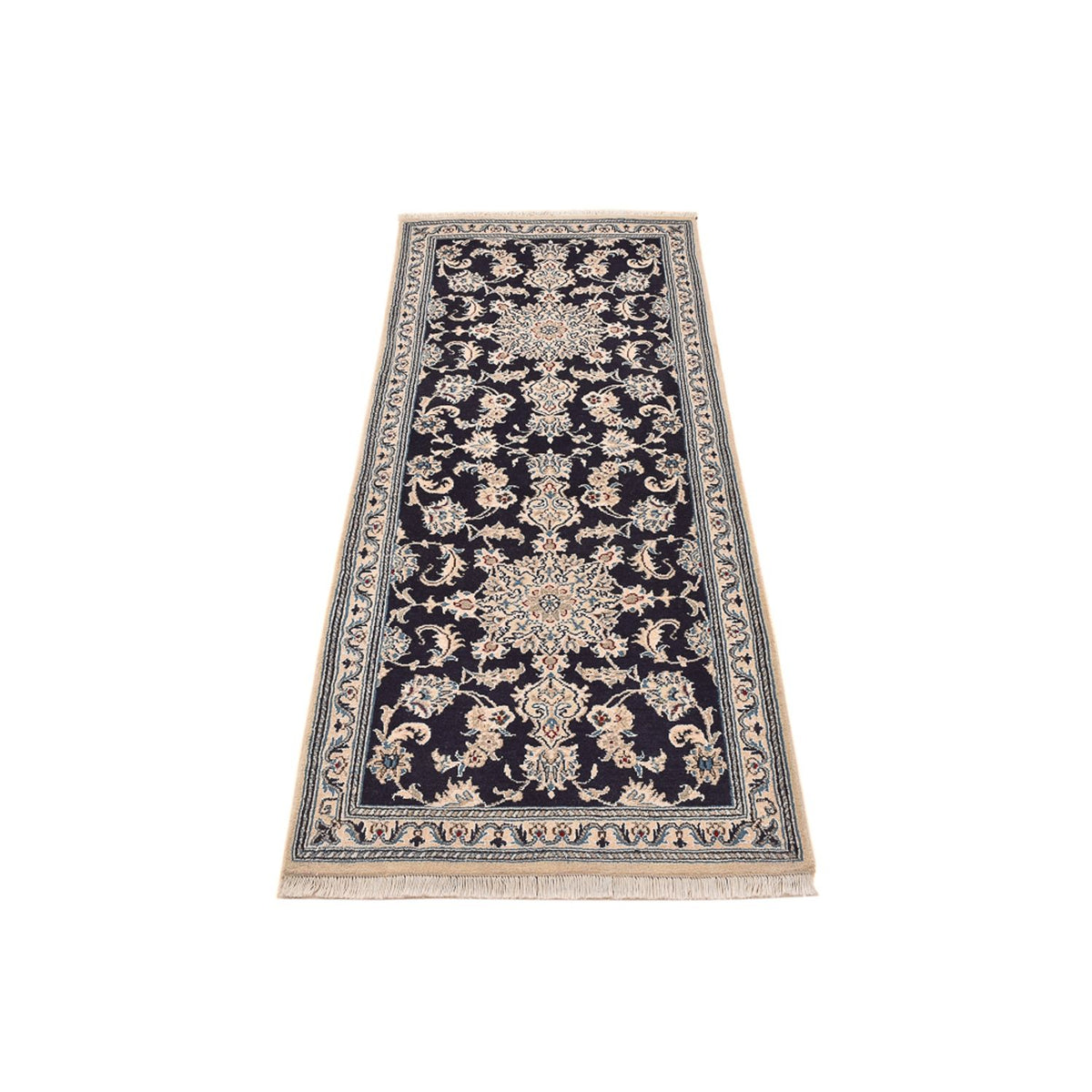 Runner Perser Rug - Nain - 206 x 77 cm - dark blue