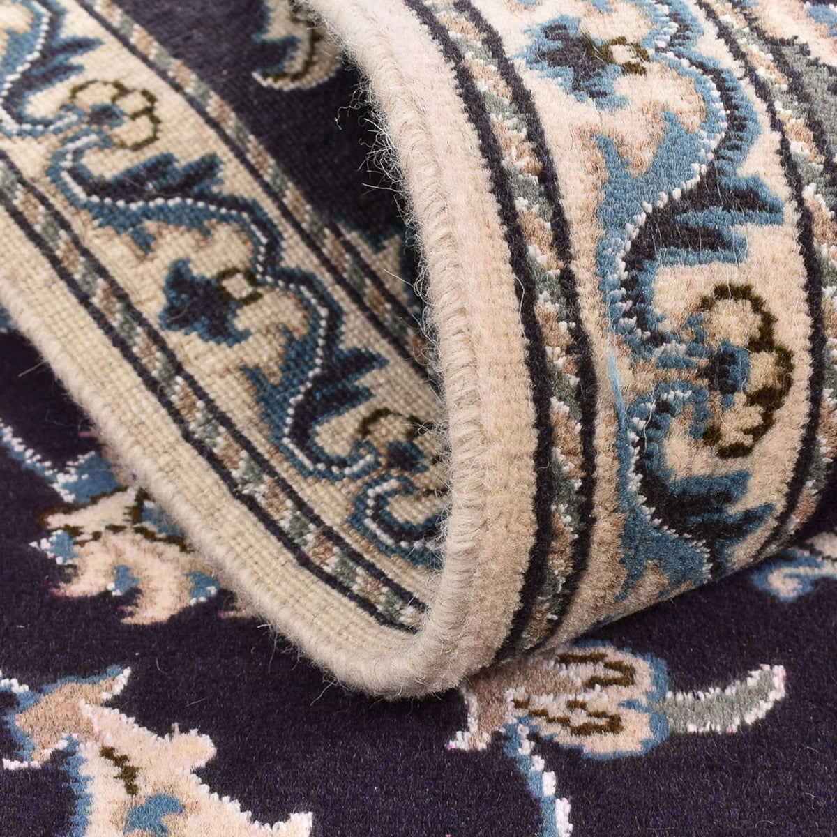 Runner Perser Rug - Nain - 200 x 78 cm - dark blue