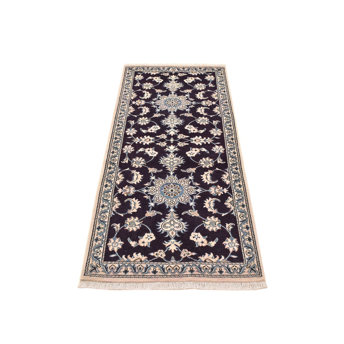 Runner Perser Rug - Nain - 200 x 78 cm - dark blue