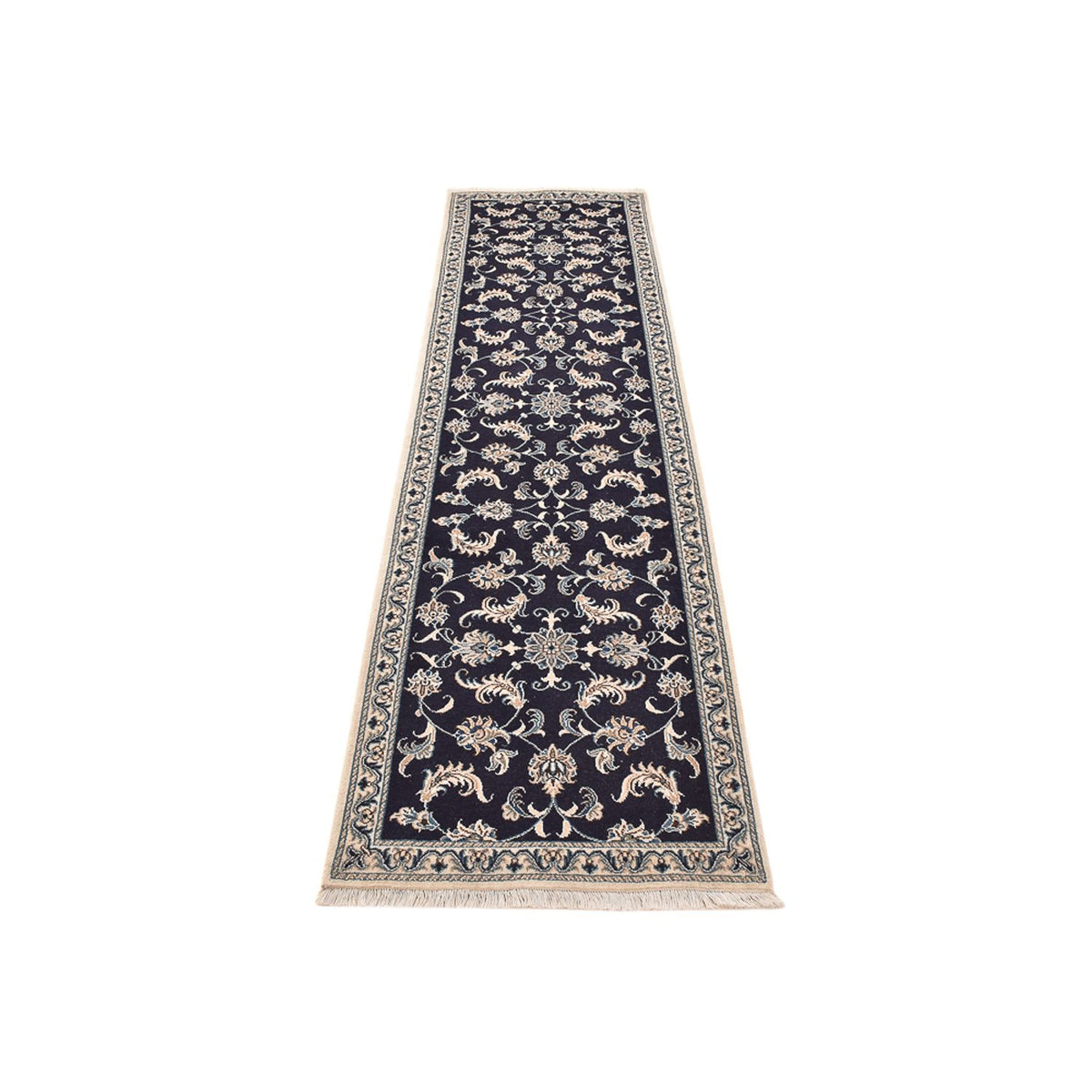 Runner Perser Rug - Nain - 298 x 78 cm - dark blue