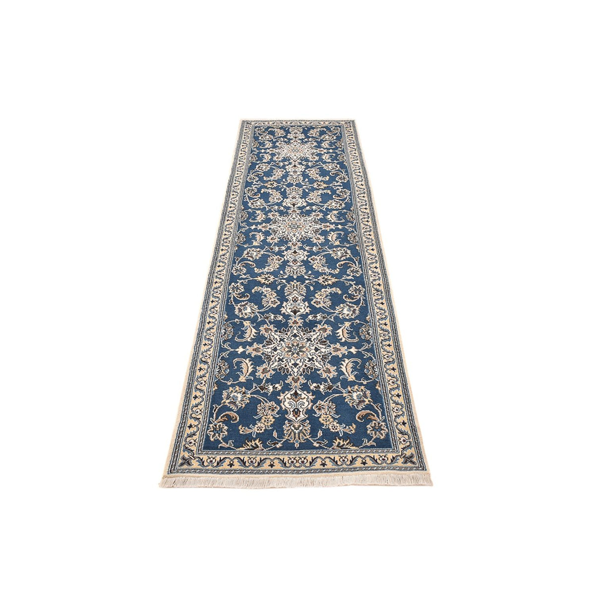 Runner Perser Rug - Nain - 298 x 80 cm - sea blue