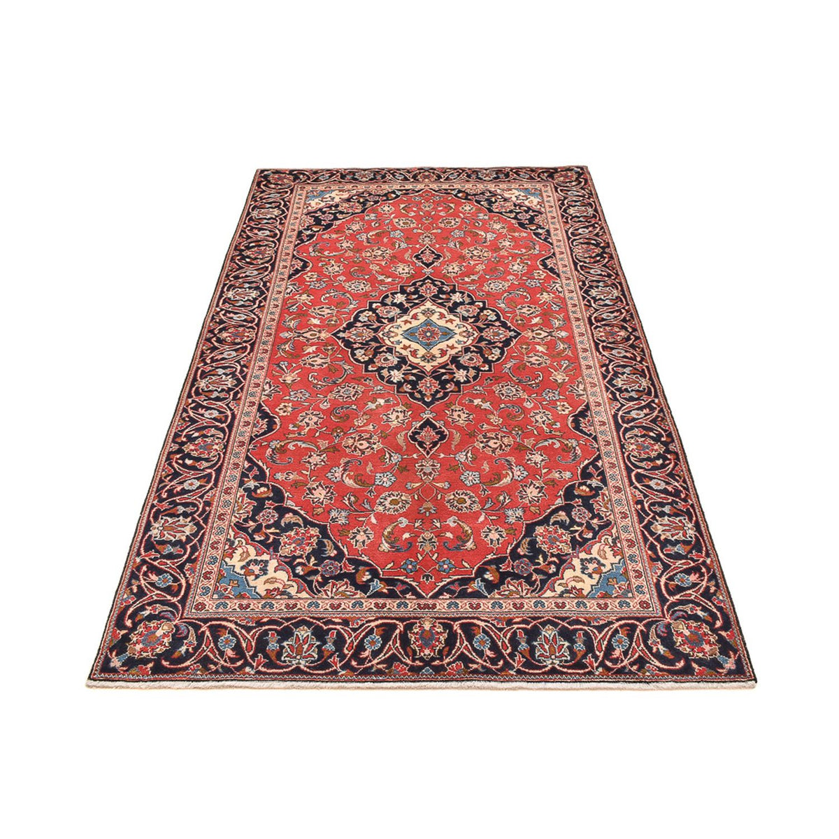 Perser Rug - Keshan - 253 x 134 cm - light red