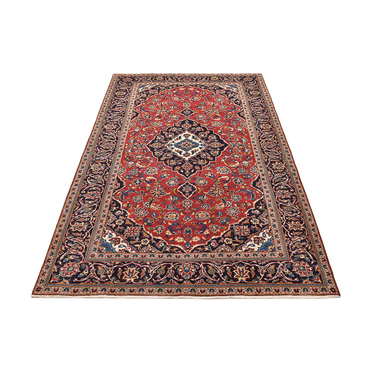 Perser Rug - Keshan - 260 x 146 cm - red