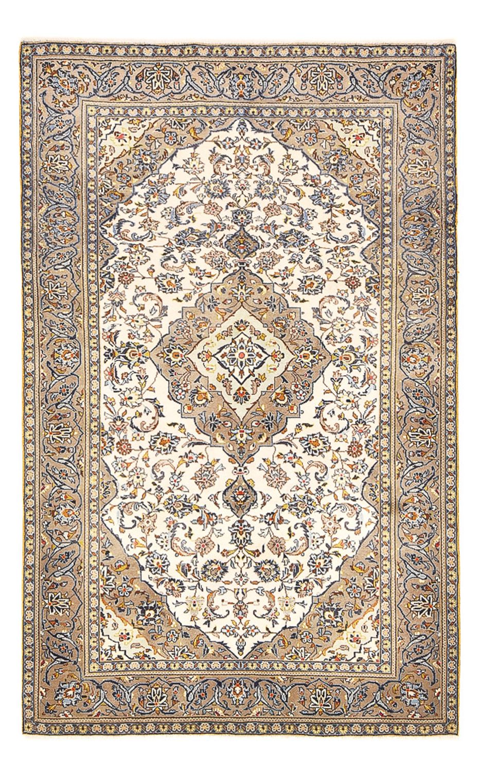 Perser Rug - Keshan - 230 x 145 cm - light beige