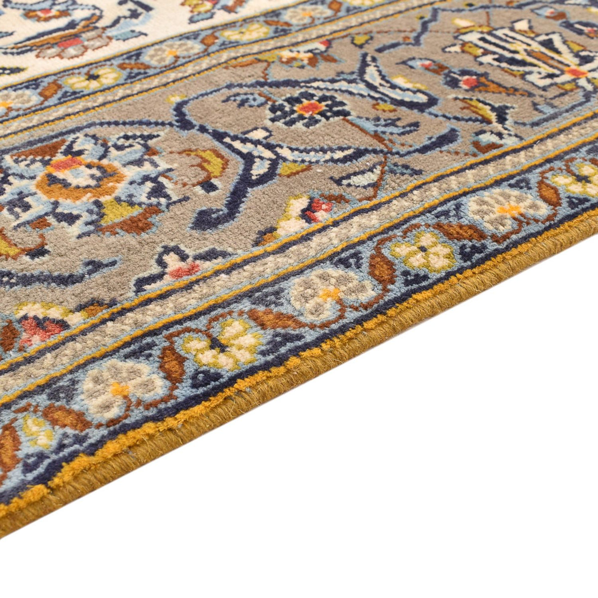 Perser Rug - Keshan - 230 x 145 cm - light beige