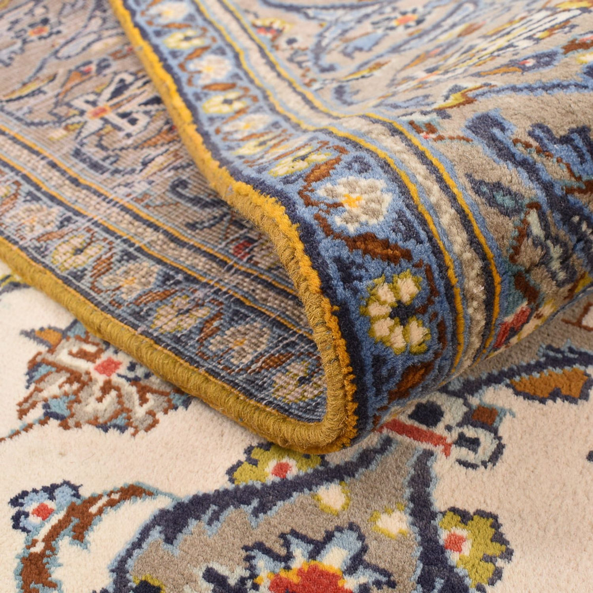 Perser Rug - Keshan - 230 x 145 cm - light beige