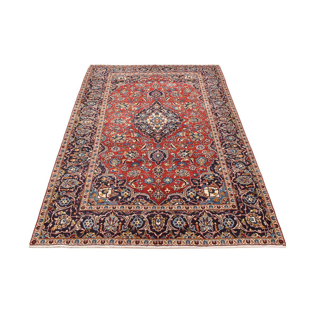 Perser Rug - Keshan - 242 x 145 cm - red