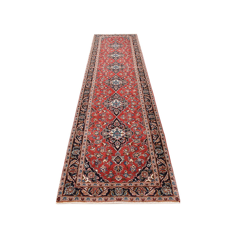 Runner Perser Rug - Keshan - 397 x 95 cm - light red