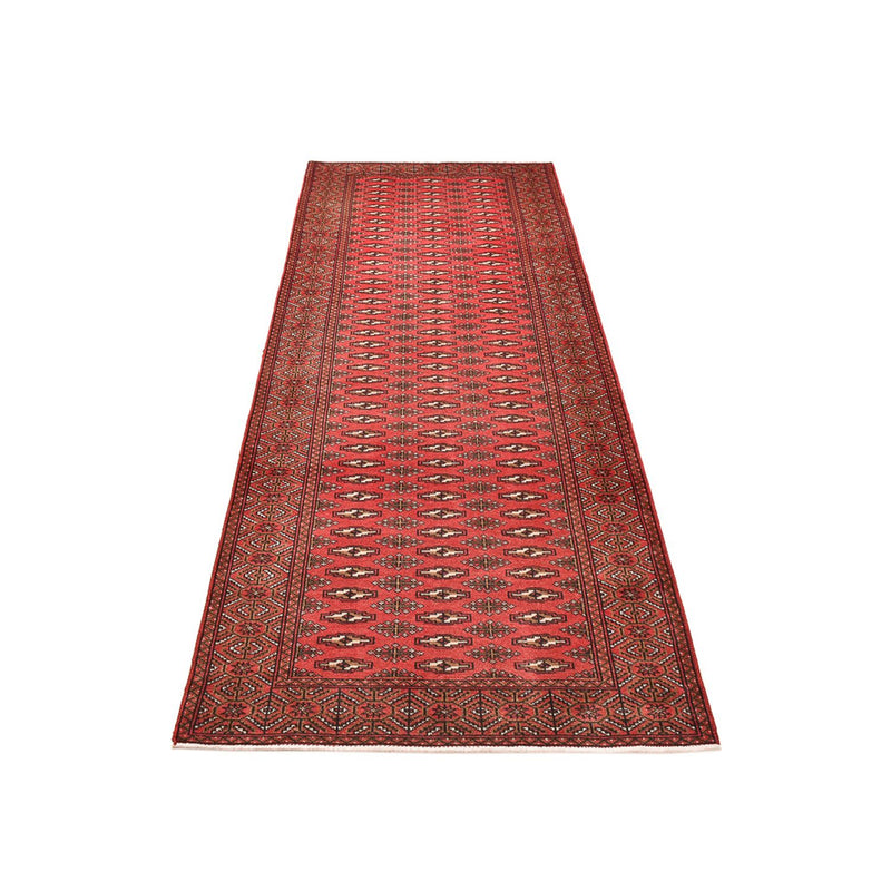 Runner Turkaman Rug - 276 x 102 cm - red
