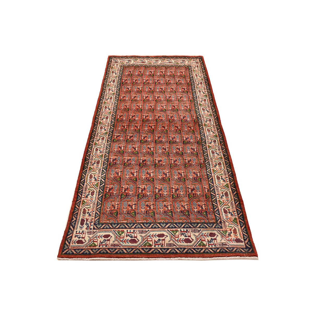 Runner Perser Rug - Mir - 245 x 100 cm - light red