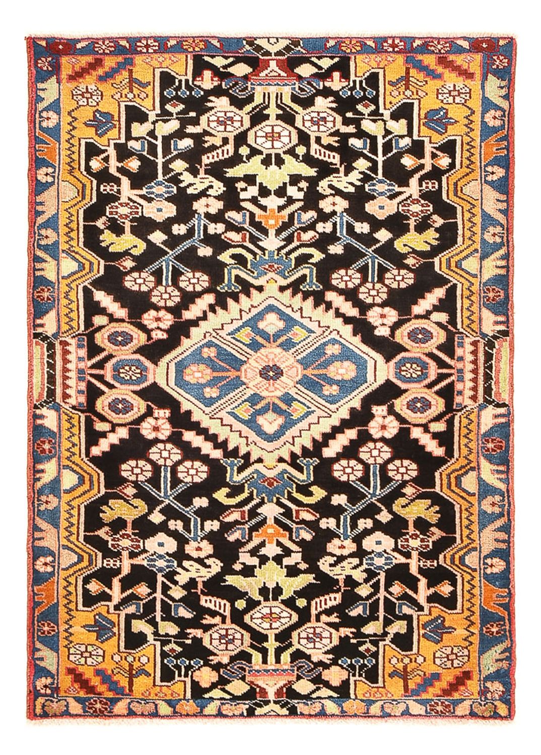 Perser Rug - Nomadic - 132 x 92 cm - dark blue