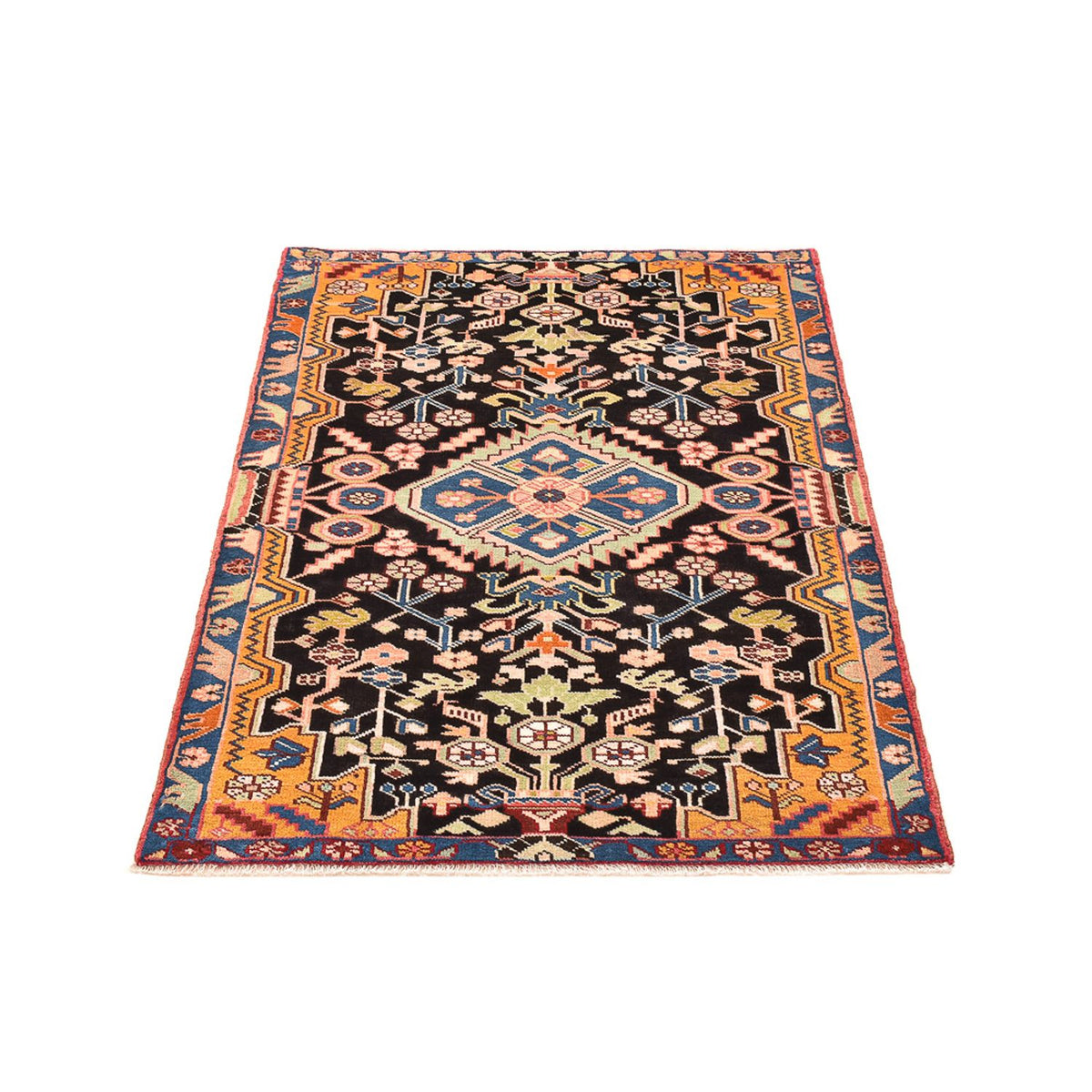 Perser Rug - Nomadic - 132 x 92 cm - dark blue