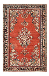 Vintage Rug - 242 x 157 cm - red