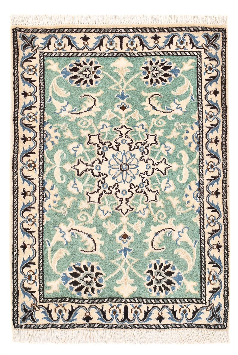 Perser Rug - Nain - 87 x 59 cm - light green