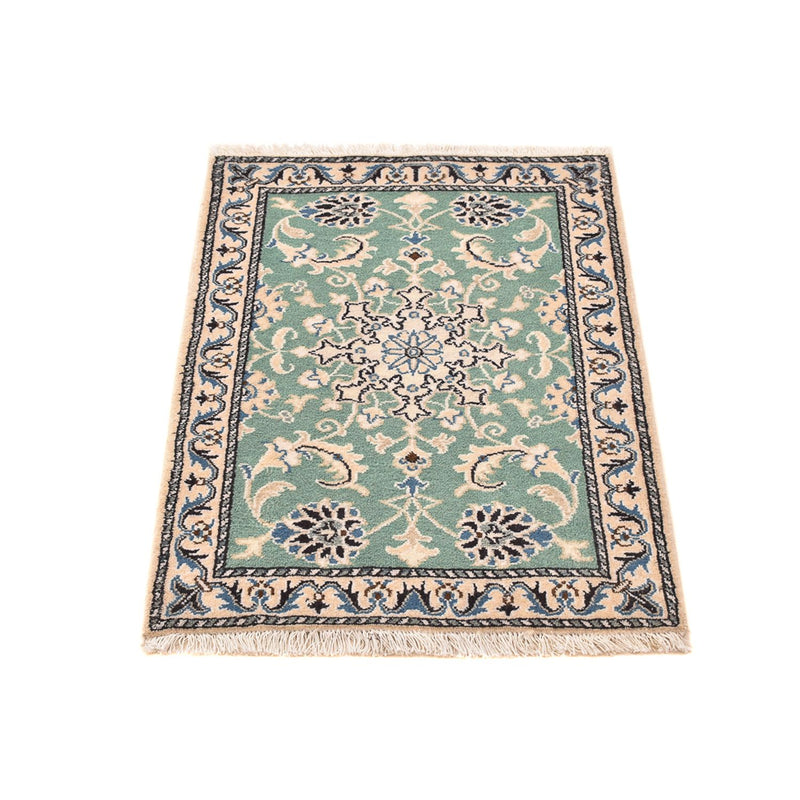 Perser Rug - Nain - 89 x 60 cm - light green