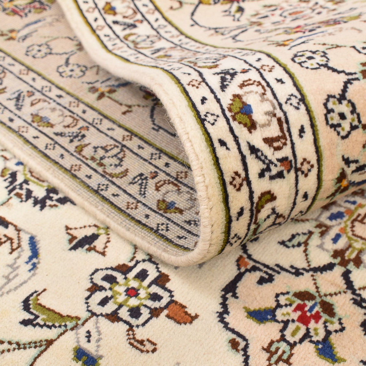 Perser Rug - Keshan - 290 x 197 cm - dark beige