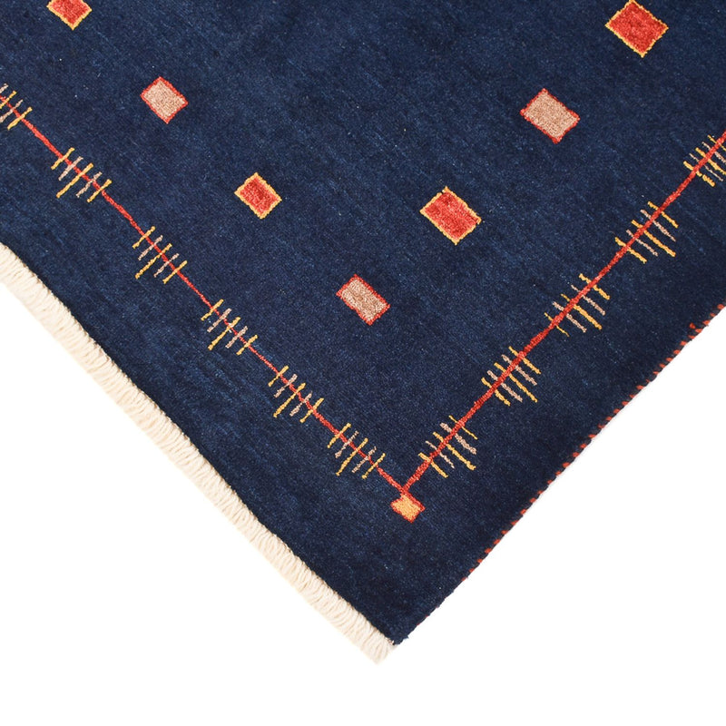 Gabbeh Rug - Loribaft Perser - 143 x 110 cm - dark blue