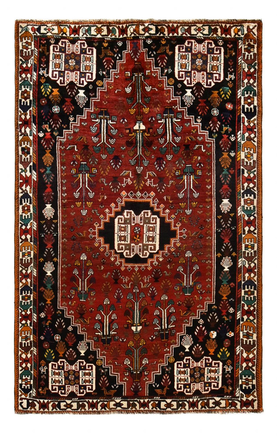 Perser Rug - Nomadic - 252 x 160 cm - dark red