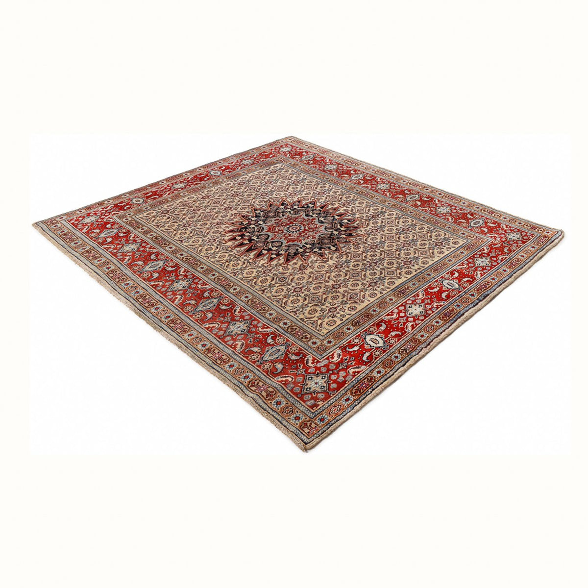 Perser Rug - Classic square  - 202 x 186 cm - dark beige
