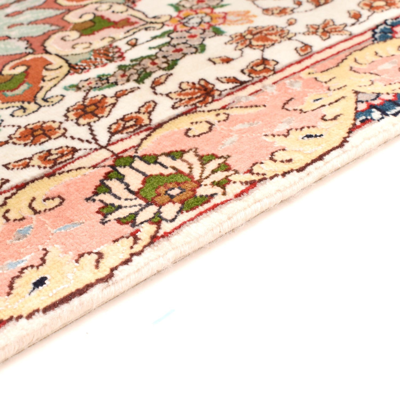 Tabriz - 50 Raj Rug 90x60cm - Persian Rugs