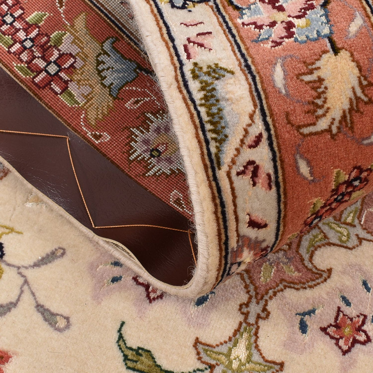 Runner Perser Rug - Tabriz - Royal - 195 x 80 cm - beige