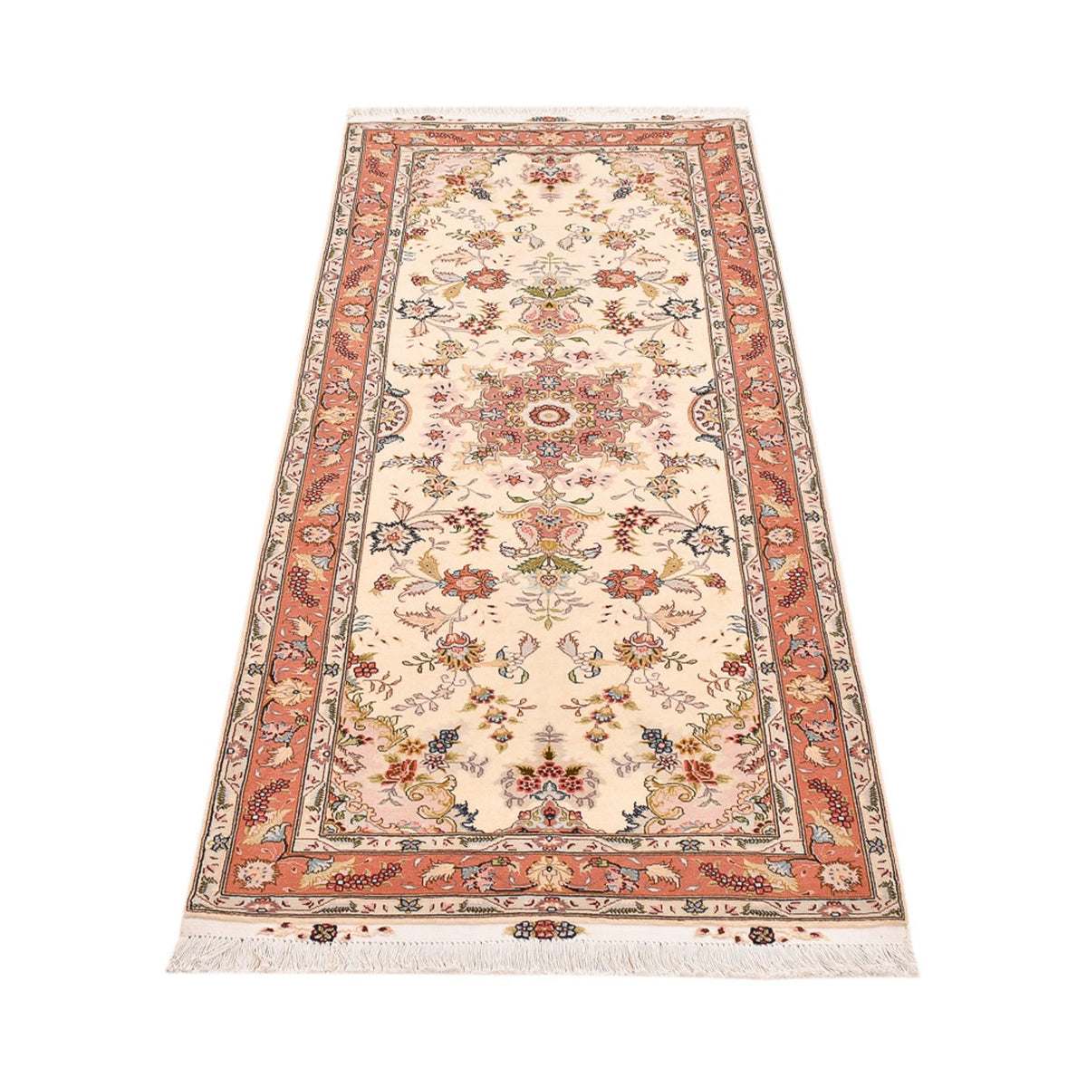Runner Perser Rug - Tabriz - Royal - 195 x 80 cm - beige
