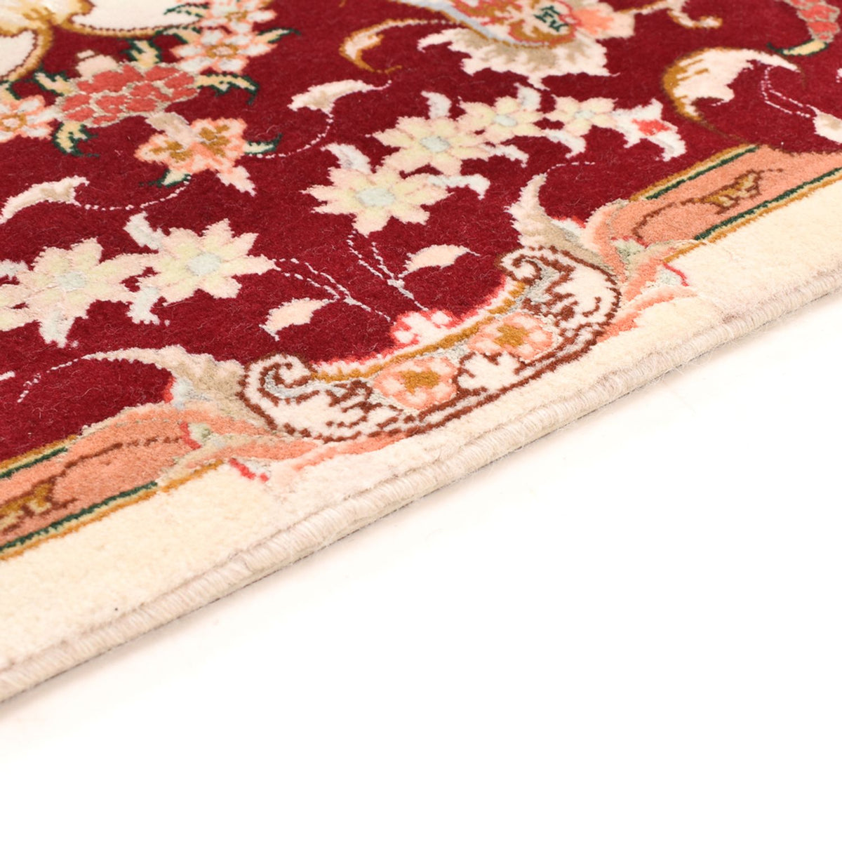 Tabriz - 50 Raj Rug 90x60cm - Persian Rugs