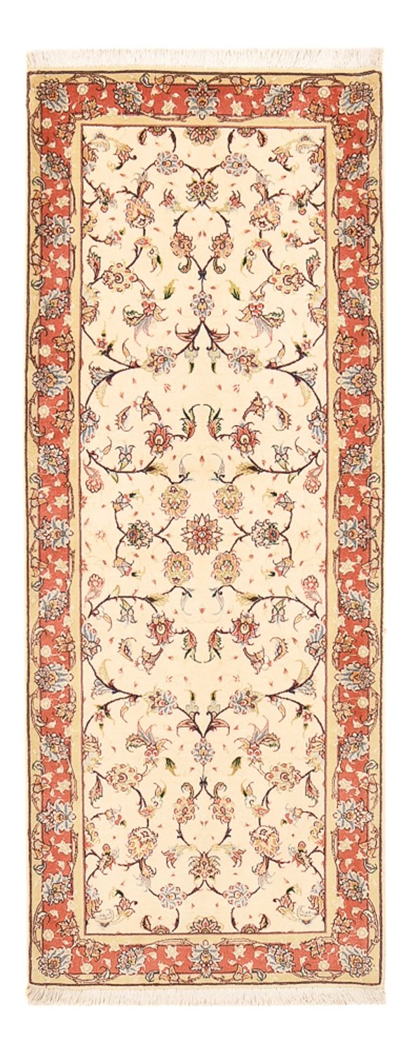 Runner Perser Rug - Tabriz - Royal - 204 x 80 cm - beige