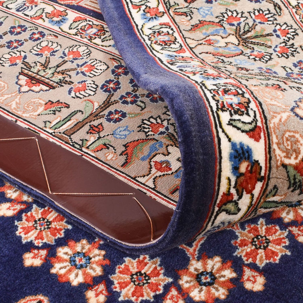 Perser Rug - Ghom - Royal - 200 x 130 cm - dark blue