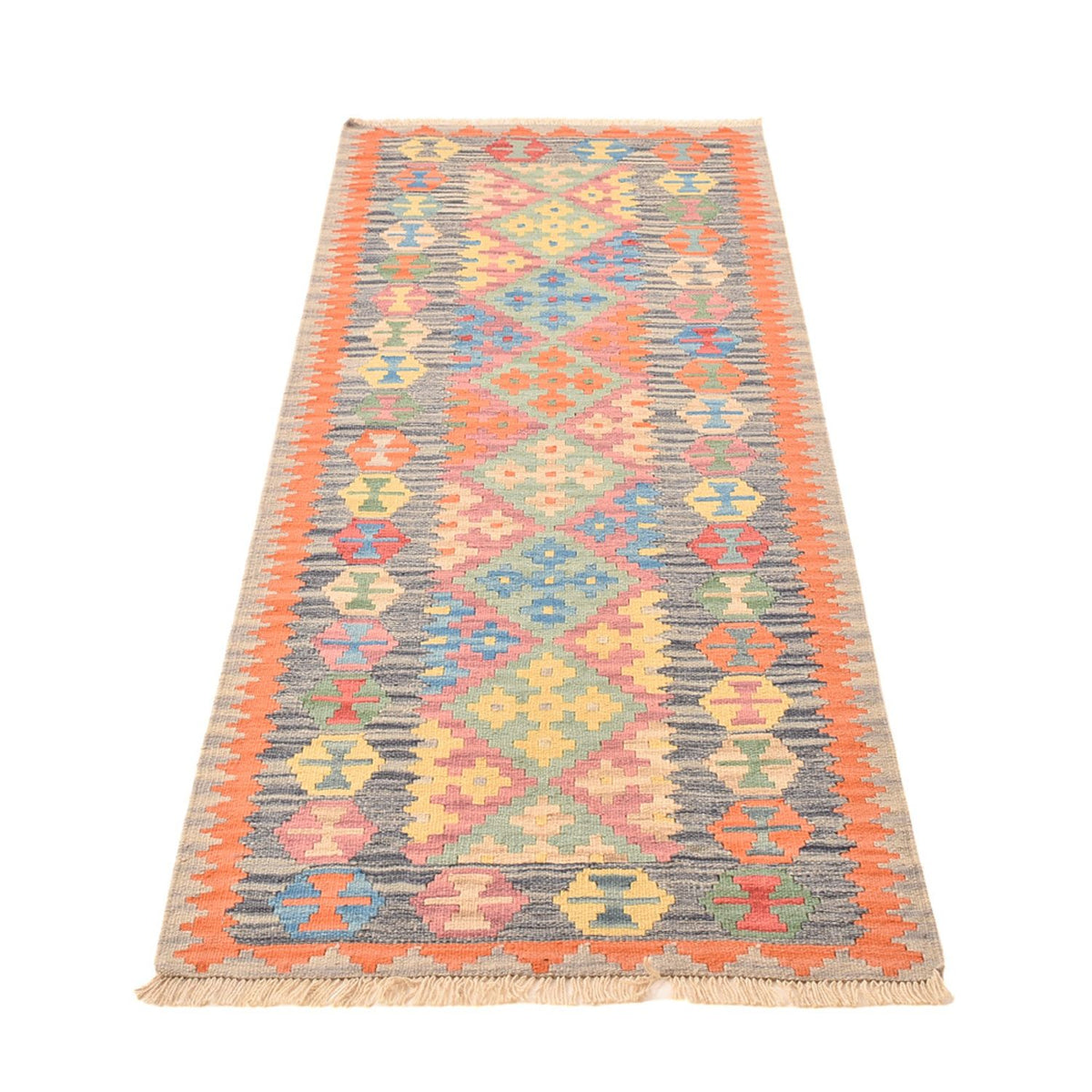 Runner Kelim Rug - Oriental - 237 x 84 cm - multicolored