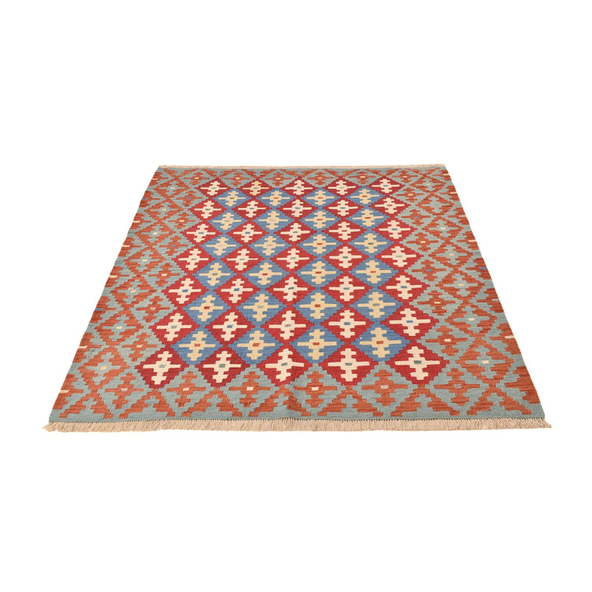 Kelim Rug - Oriental - 196 x 153 cm - multicolored
