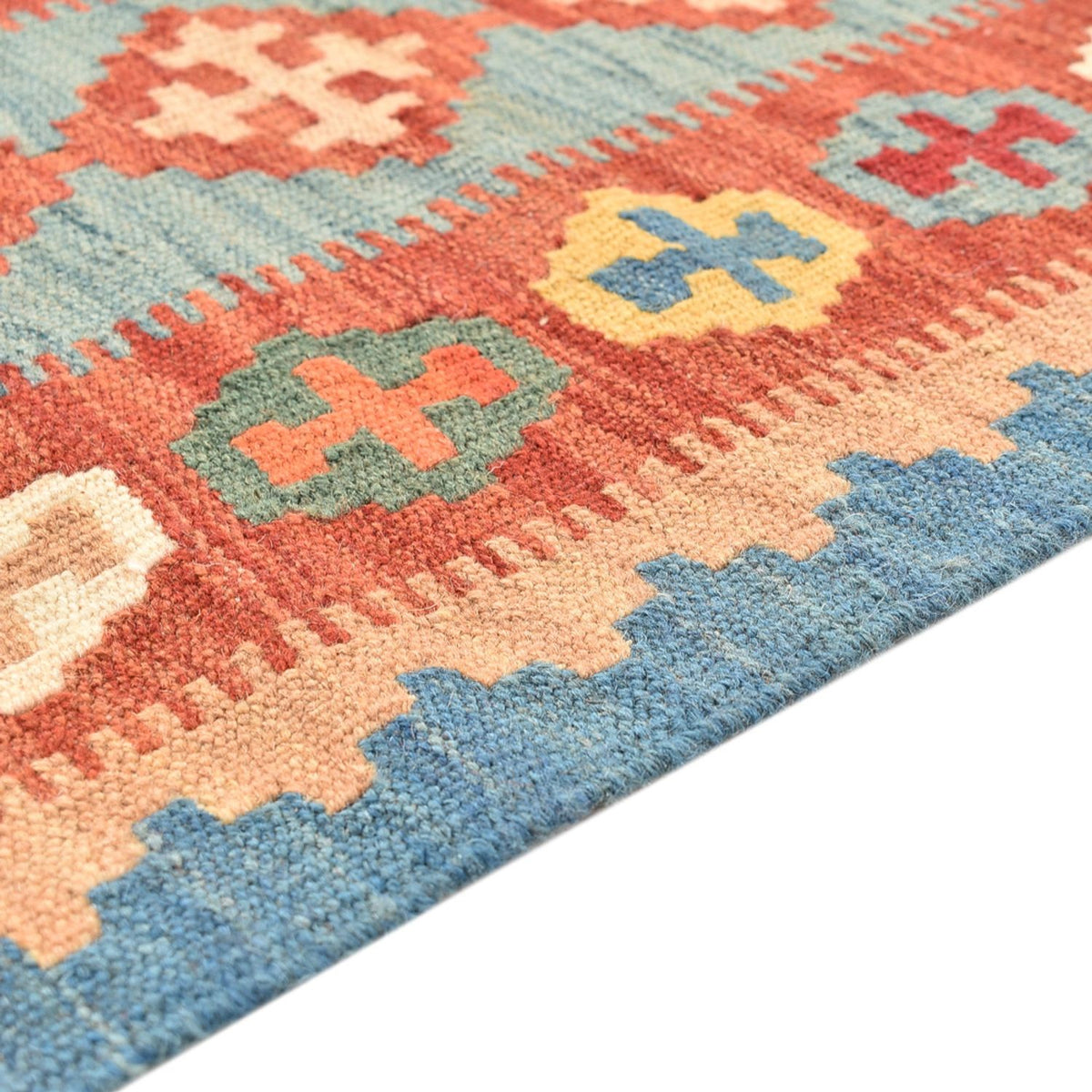 Runner Kelim Rug - Oriental - 198 x 61 cm - multicolored