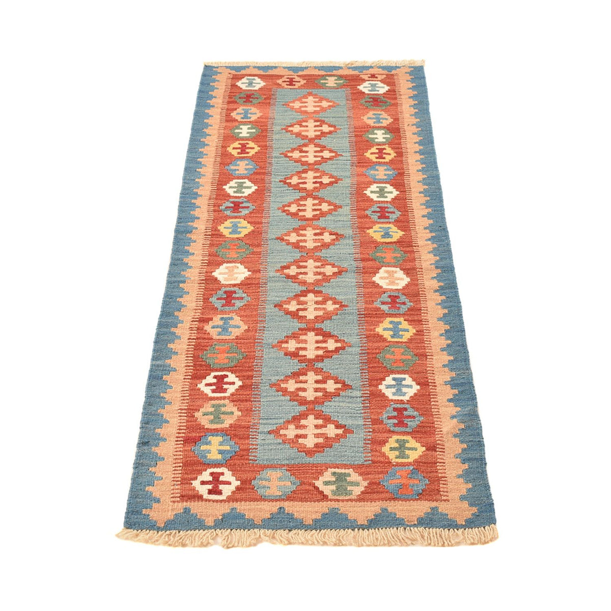 Runner Kelim Rug - Oriental - 198 x 61 cm - multicolored