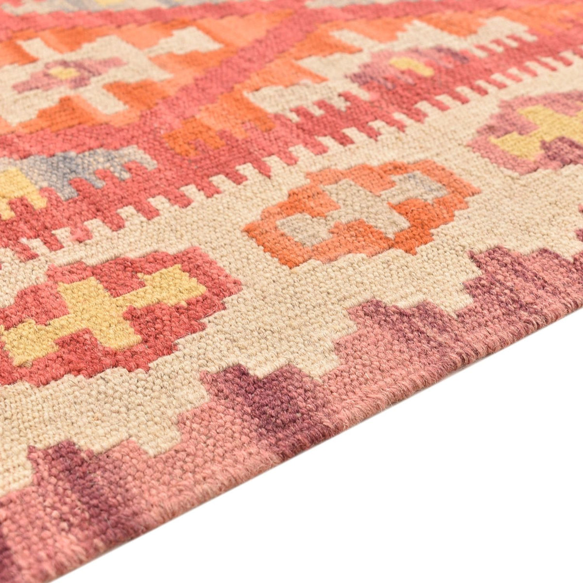 Runner Kelim Rug - Oriental - 201 x 60 cm - multicolored