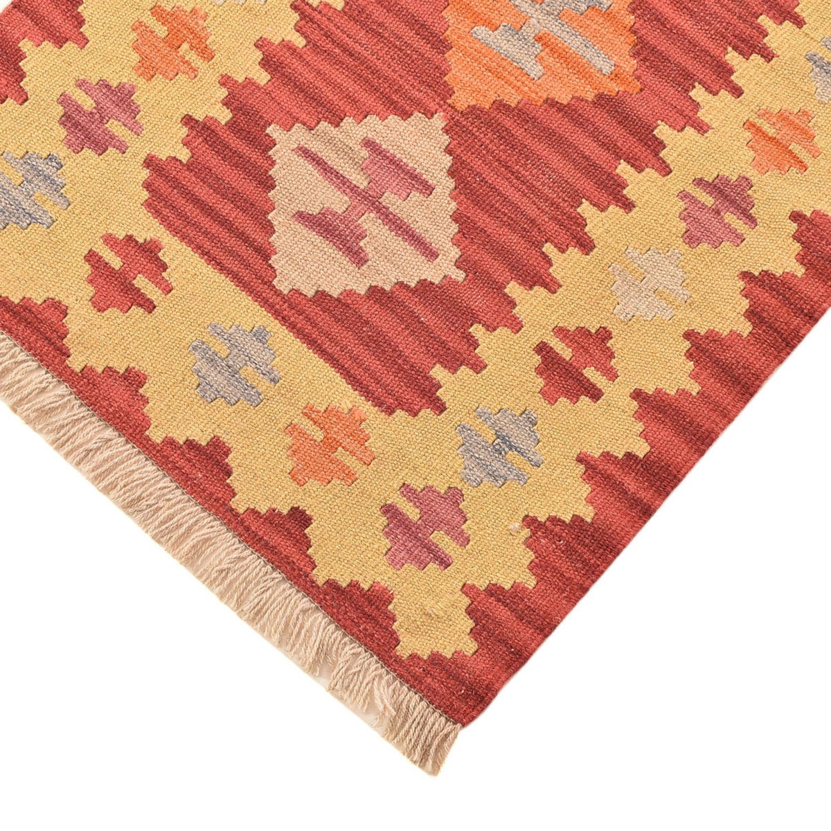 Runner Kelim Rug - Oriental - 197 x 60 cm - multicolored