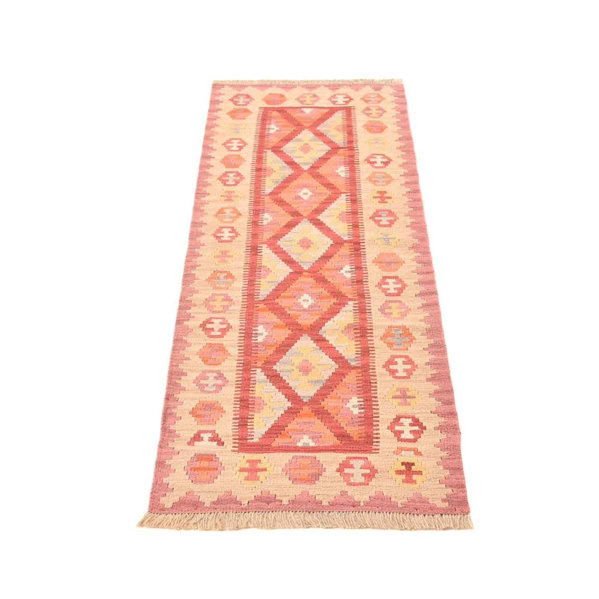 Runner Kelim Rug - Oriental - 195 x 59 cm - multicolored