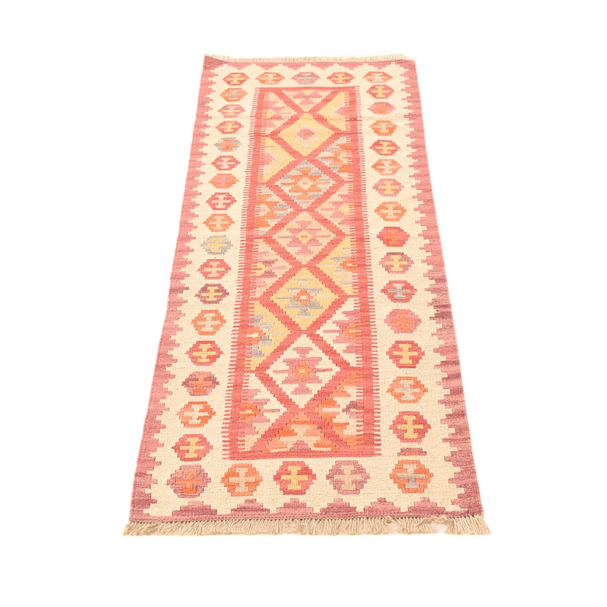 Runner Kelim Rug - Oriental - 201 x 60 cm - multicolored